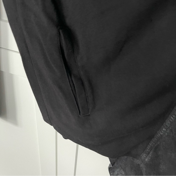 Cabi 529 Owens Waterfall drape faux black jacket - Picture 6 of 10